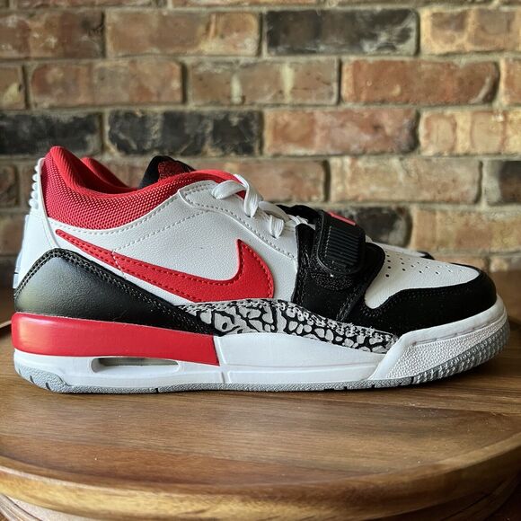 Nike Air Jordan Legacy 312 Low Fire Red Wolf Grey Sneakers Youth 6 Women's 7.5 - Picture 8 of 16